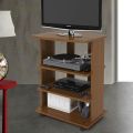 CARRELLO PORTA TV NOCE ANTIC 60x45x80,5h